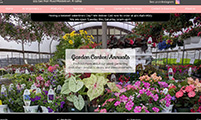Comparison of the Chaves Gardens' website before and after my redesign: desktop version.